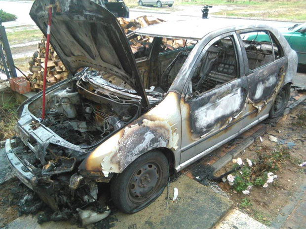 Изгорео аутомобил заменика градоначелника Ниша (Фото)